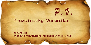Pruzsinszky Veronika névjegykártya